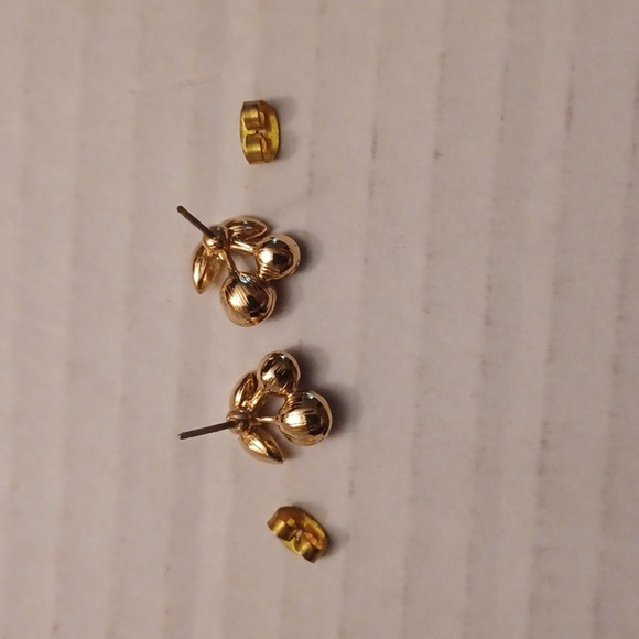 4/$30 Cherry with Red Gems & Rhinestones Earrings - Picture 5 of 5